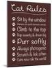 Cat Rules-Lauren Gibbons-Mounted Art Print