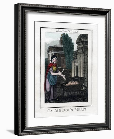 Cat's and Dog's Meat!, Bethlem Hospital, London, 1805-null-Framed Giclee Print