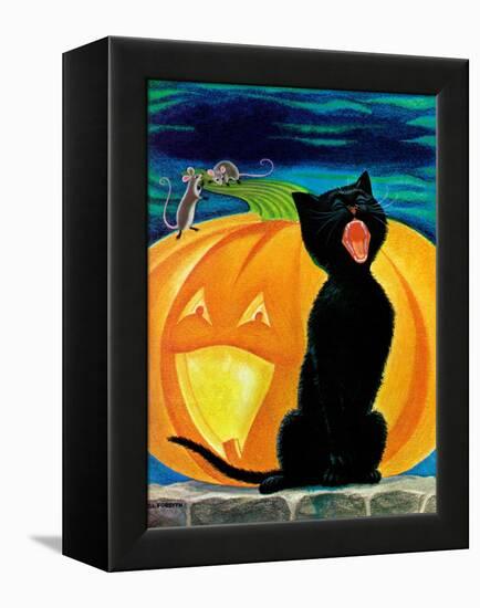 Cat's Meow - Child Life-Dorothy Forsyth-Framed Premier Image Canvas