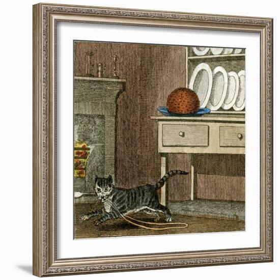 Cat's Run Away 1818-null-Framed Art Print