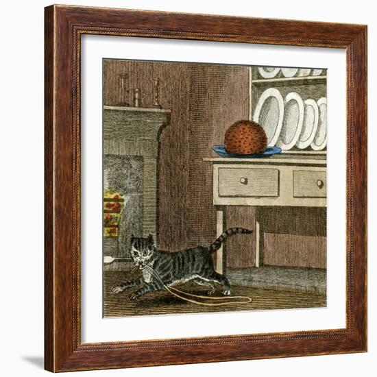 Cat's Run Away 1818-null-Framed Art Print