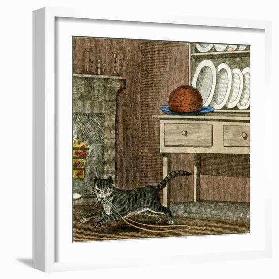 Cat's Run Away 1818-null-Framed Art Print