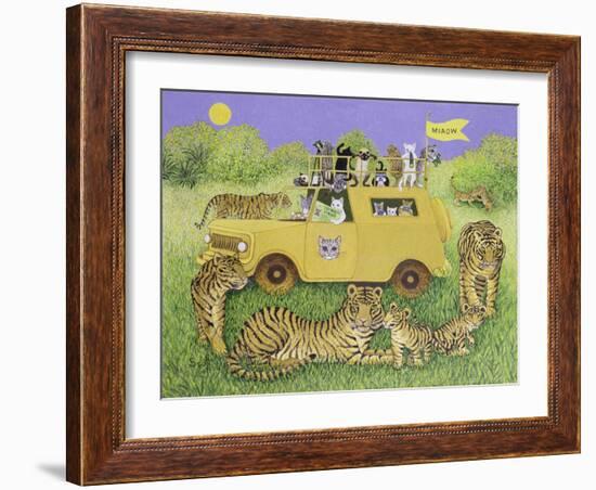 Cat Safari-Pat Scott-Framed Giclee Print