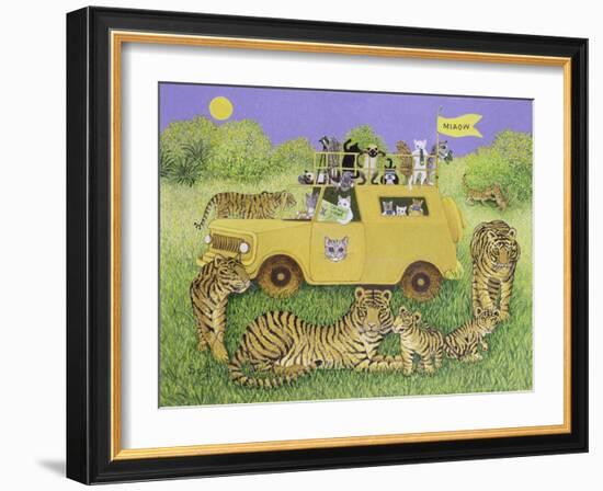 Cat Safari-Pat Scott-Framed Giclee Print