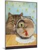 Cat Series #3-J Hovenstine Studios-Mounted Giclee Print