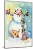 Cat Snowman-sylvia pimental-Mounted Art Print