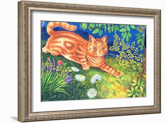 Cat Stalking-Louis Wain-Framed Giclee Print