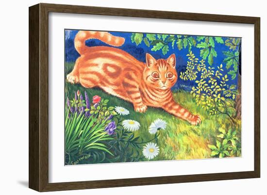 Cat Stalking-Louis Wain-Framed Giclee Print