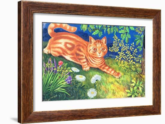 Cat Stalking-Louis Wain-Framed Giclee Print