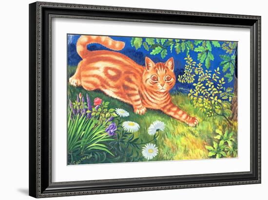 Cat Stalking-Louis Wain-Framed Giclee Print