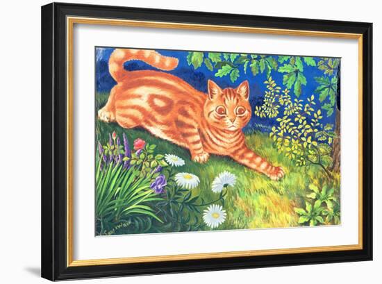 Cat Stalking-Louis Wain-Framed Giclee Print