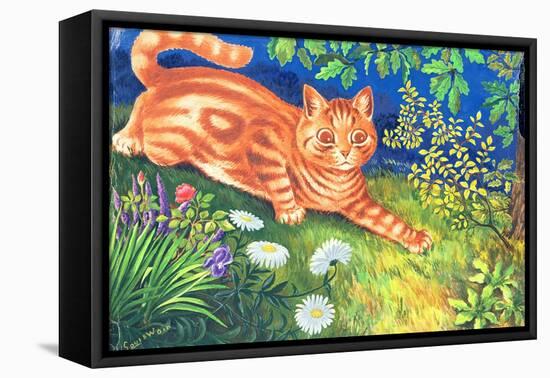 Cat Stalking-Louis Wain-Framed Premier Image Canvas