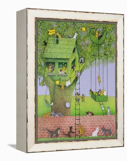 Cat Tree House-Pat Scott-Framed Premier Image Canvas