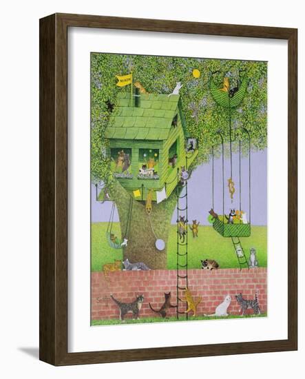 Cat Tree House-Pat Scott-Framed Giclee Print