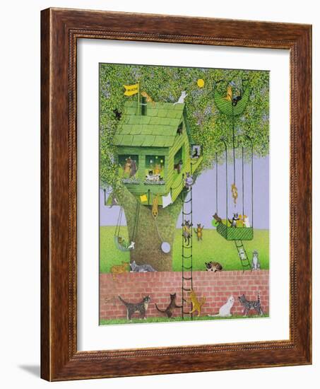 Cat Tree House-Pat Scott-Framed Giclee Print