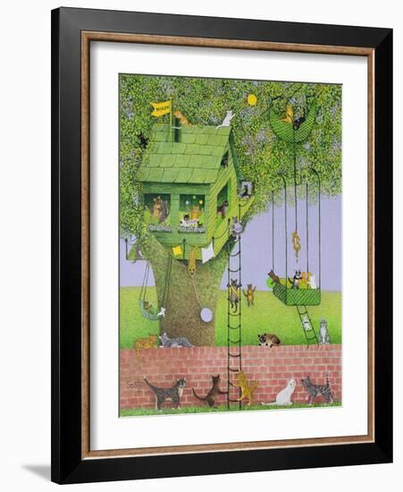 Cat Tree House-Pat Scott-Framed Giclee Print