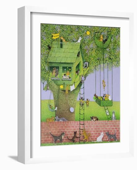 Cat Tree House-Pat Scott-Framed Giclee Print