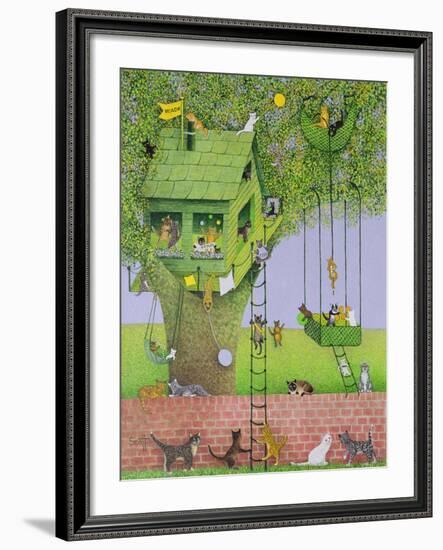 Cat Tree House-Pat Scott-Framed Giclee Print