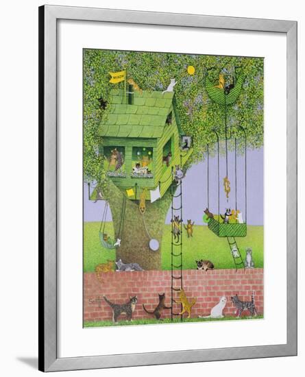 Cat Tree House-Pat Scott-Framed Giclee Print