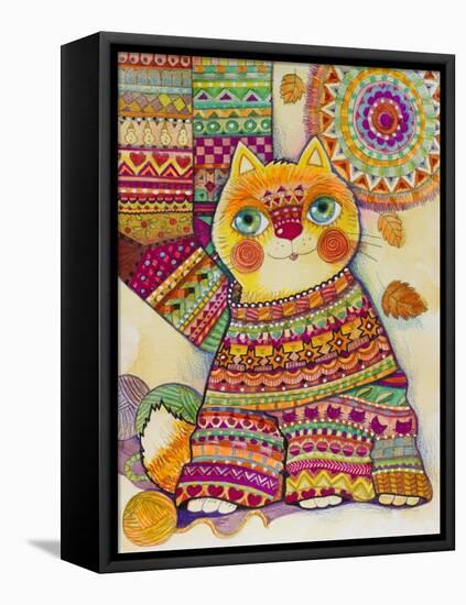 Cat Wearing a Jumper 2-Oxana Zaika-Framed Premier Image Canvas