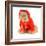 Cat Wearing Red Coat-Willee Cole-Framed Photographic Print
