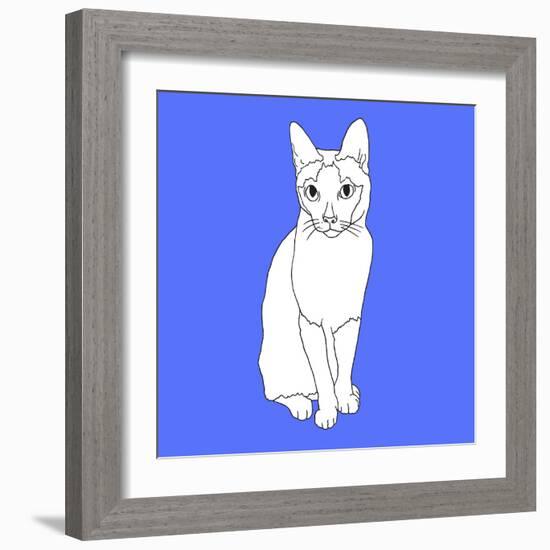 Cat With Markings-Anna Nyberg-Framed Art Print