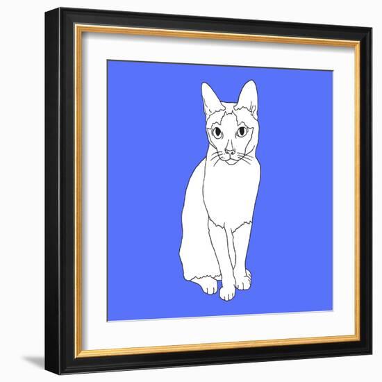 Cat With Markings-Anna Nyberg-Framed Art Print