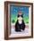Cat with Robin-Cathy Baxter-Framed Giclee Print
