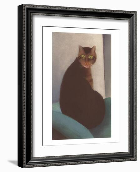 Cat with Small Head-null-Framed Art Print