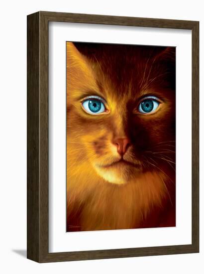 Cat Woman-Jim Warren-Framed Premium Giclee Print