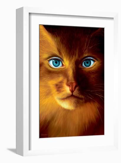 Cat Woman-Jim Warren-Framed Premium Giclee Print