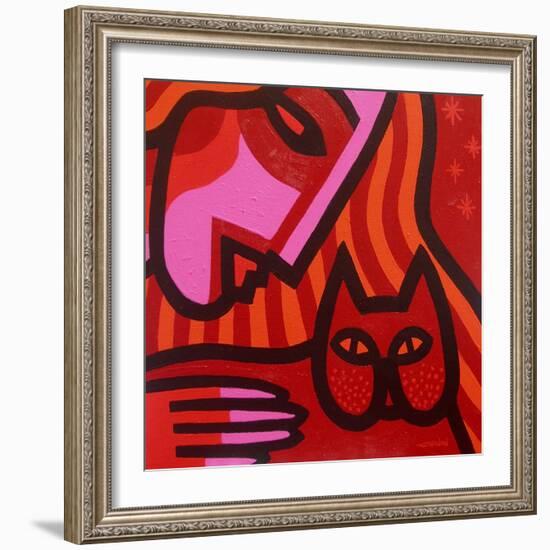 Cat Woman-John Nolan-Framed Giclee Print