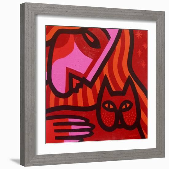 Cat Woman-John Nolan-Framed Giclee Print