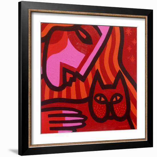 Cat Woman-John Nolan-Framed Giclee Print