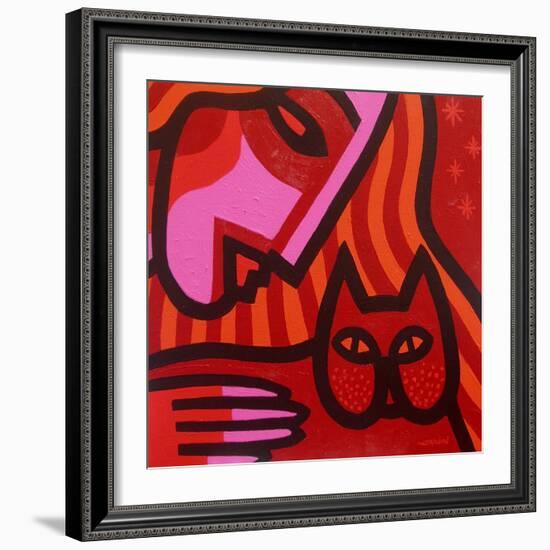 Cat Woman-John Nolan-Framed Giclee Print