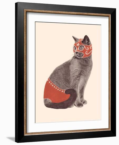 Cat Wrestler-Florent Bodart-Framed Giclee Print