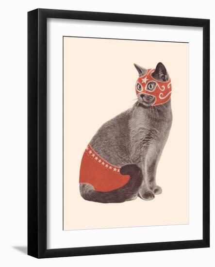 Cat Wrestler-Florent Bodart-Framed Giclee Print