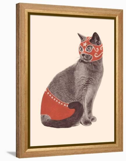 Cat Wrestler-Florent Bodart-Framed Premier Image Canvas