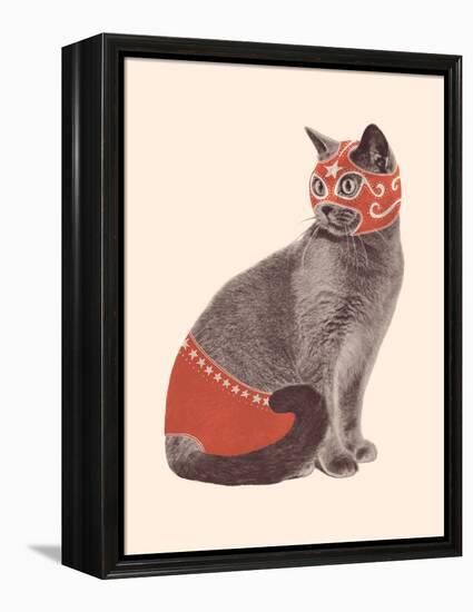 Cat Wrestler-Florent Bodart-Framed Premier Image Canvas