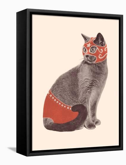 Cat Wrestler-Florent Bodart-Framed Premier Image Canvas