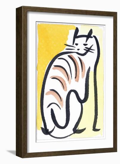 Cat XIV-Diana Ong-Framed Giclee Print