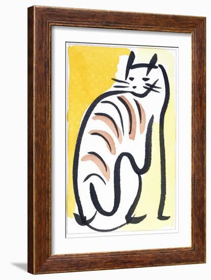 Cat XIV-Diana Ong-Framed Giclee Print