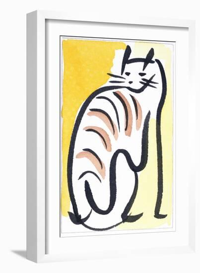 Cat XIV-Diana Ong-Framed Giclee Print