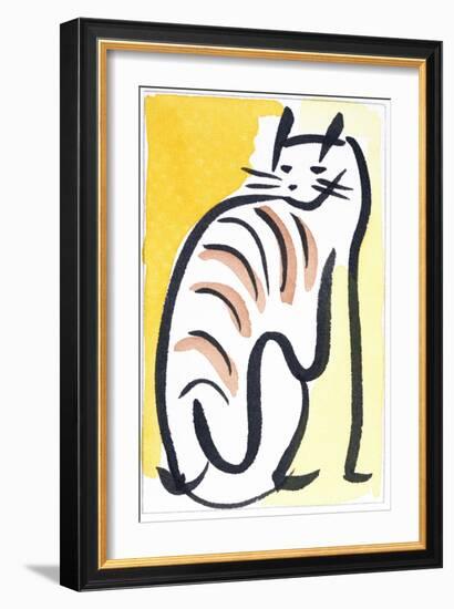 Cat XIV-Diana Ong-Framed Giclee Print
