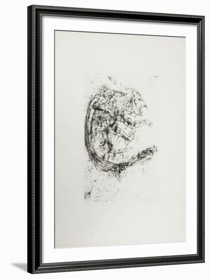 Cat-Leonard Baskin-Framed Limited Edition