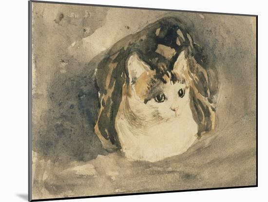 Cat-Gwen John-Mounted Giclee Print
