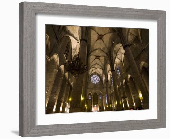 Catalan Gothic Church of Santa Maria Del Mar, Barcelona, Catalonia, Spain, Europe-Carlo Morucchio-Framed Photographic Print