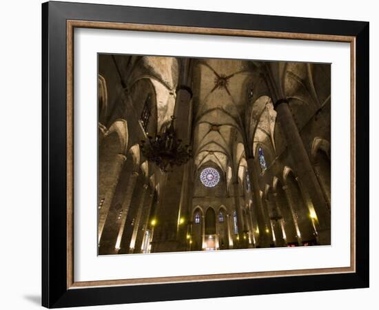 Catalan Gothic Church of Santa Maria Del Mar, Barcelona, Catalonia, Spain, Europe-Carlo Morucchio-Framed Photographic Print