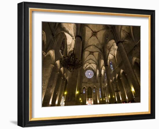 Catalan Gothic Church of Santa Maria Del Mar, Barcelona, Catalonia, Spain, Europe-Carlo Morucchio-Framed Photographic Print