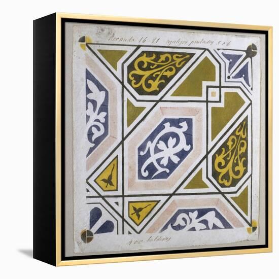 Catalan Modernism. Original Desing of Tile for the Decoration of the Guell Palace. Artist Antoni…-null-Framed Premier Image Canvas